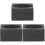 3Pcs Black Graphite Ingot Mold Impact Resistant Metal Melting Casting 4