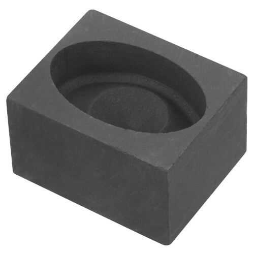 3Pcs Black Graphite Ingot Mold Impact Resistant Metal Melting Casting 1