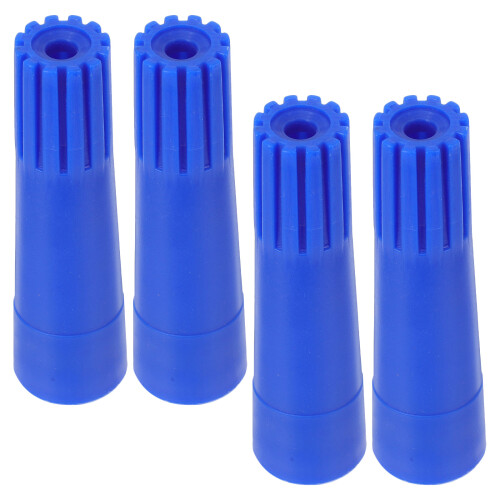 12Pcs Blue Plastic Threaded Broom Handle Connector for Mop Extensions 1