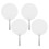 16 Pcs Diy Double Sided Sublimation Fan Blank Portable Handheld 3