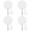 16 Pcs Diy Double Sided Sublimation Fan Blank Portable Handheld 7