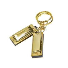 Mini Harmonica Keychain in Key of C, Compact 5 Hole Design with Bright Clear Tone for Beginners