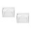 2Pcs Transparent Attendance Machine Protector Cover Waterproof 9