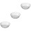 3Pcs White Mixing Bowls Fruit Salad Vegetable Serving Bowls 5