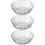 3Pcs White Mixing Bowls Fruit Salad Vegetable Serving Bowls 8