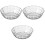 3Pcs White Mixing Bowls Fruit Salad Vegetable Serving Bowls 3