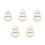 5Pcs Christmas Tree Shaped & White Ceramic Snack Dish 4