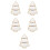 5Pcs Christmas Tree Shaped & White Ceramic Snack Dish 7