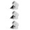 3Pcs White Car Heater Portable Dual-Function Defroster Fast Heating 5