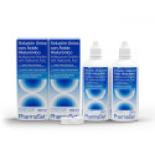 PHARMASET solution unique à l& 39 acide hyaluronique pour lentilles de contact souples 2 x 360 ml