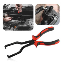Fuel Line Pliers with Rubber Grip, Curved Angle Disconnect Tool for Cars, Trucks and SUVs