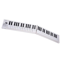 61 Key Foldable Piano Keyboard with Multiple Sound Modes, USB Charging, LED Display for Travel