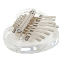 Kalimba Thumb Piano Crystal Heart 8Key Acrylic BeginnerFriendly Lightweight Melodious Instrument