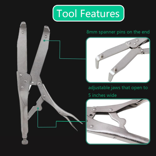 Adjustable Motorcycle Clutch Holding Tool and Flywheel Holder with Extended Reach Length 2