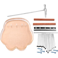17 Key Kalimba DIY Kit Acrylic Thumb Piano Set Easy Assembly Clear Sound for Beginners