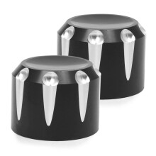 Motorcycle Axle Nut Cover with Sleek Black Finish for Harley Touring Road King Softail Trike