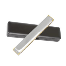 28 Hole C Key Harmonica for Adults, Professional Wide Range Polyphonic, Durable Steel Body, Clear Balanced Tone