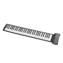 61 Keys Roll Up Piano Keyboard with BuiltIn Speaker, Foldable Silicone Design for Beginners and Travel