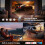 Mini Projector with Android 11, 4K Support, WiFi 6, Bluetooth 5.2, 180 Rotation, Auto Keystone 3