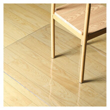 Clear Floor Protector Mat 92x107cm PVC Chair Mat for Hardwood, ScratchResistant NonSlip Waterproof Rug for Office and Entryway