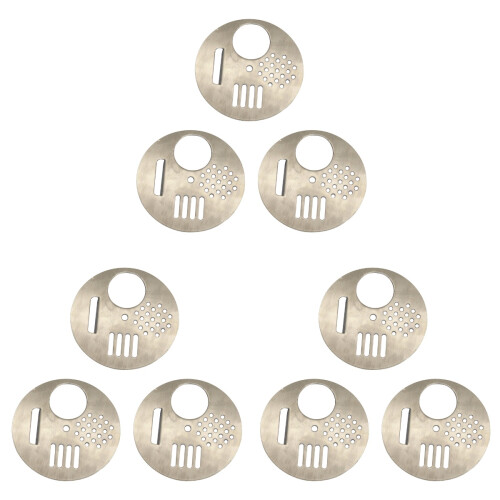 18Pièces Disques Entrée Ruche Argentés Rotation Ventilation 1