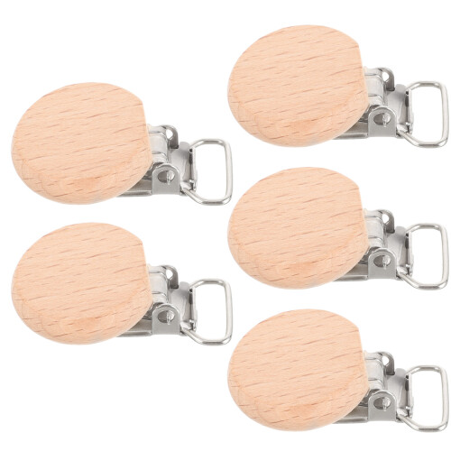 10Pièces Clips En Bois Khaki Pour Bébé Usage DIY Durable Safe 2