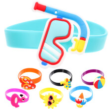40Stk Silikonarmbänder Kinder Party Armbänder Stretch Wristbands