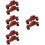 8Pièces Base Roulettes Pliable En Rouge Pour Cloison 9