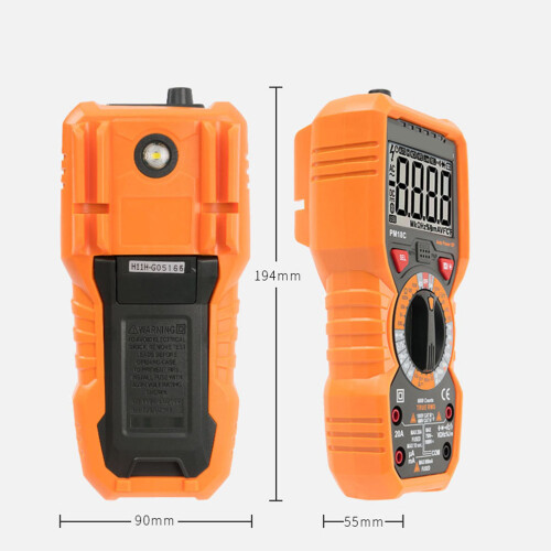 1Pièces Multimètre ABS Avec Protection Surcharge Ptc 1