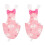 2Pièces Costumes Vol Rose Réutilisables Couches 2