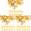 300Pièces Clips D'oreilles Dorés Perforation Chic 4