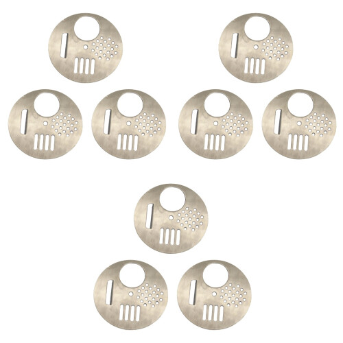 18Pièces Disques Entrée Ruche Argentés Rotation Ventilation 2