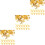 300Pièces Clips D'oreilles Dorés Perforation Chic 7