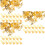 300Pièces Clips D'oreilles Dorés Perforation Chic 9