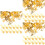300Pièces Clips D'oreilles Dorés Perforation Chic 8