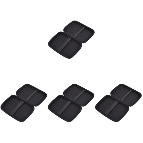 4Pièces De Rangement Électronique Noir Multifonction Et Durable 1