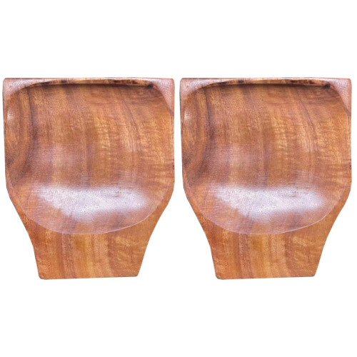 2Pcs Premium Wood Spoon Holder Spoon Stand with Smooth Surface Multi 1