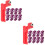 2Ensembles Pointes Violet Pour Chaussures De Running Athlétisme 8