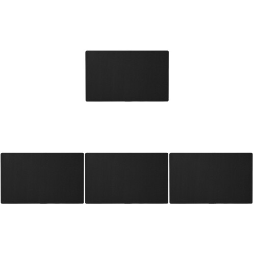 4Pièces Couvre-Écrans Noir En Coton Extensible Pour Ordinateur Desktop 2