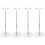 4Pièces Support Poster T Forme Acier Inoxydable Pour Affichage Table 6