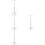 4Pièces Support Poster T Forme Acier Inoxydable Pour Affichage Table 9