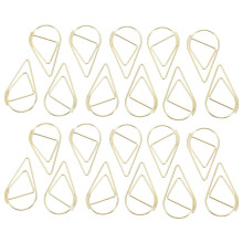 500Pièces Trombones Dorés Design Goutte Métal Pour Classement