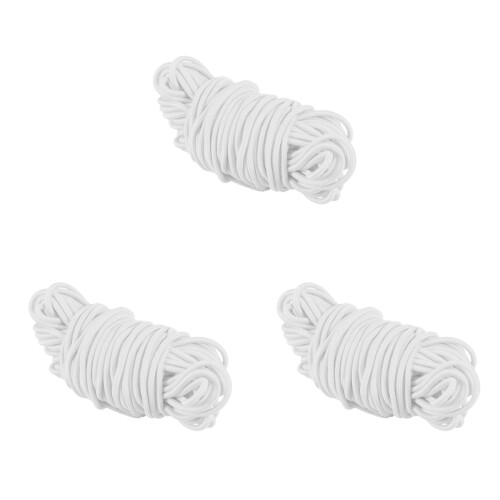 3Pièces Fil Élastique Rond Utilisable Pour Sacs Vêtements 1