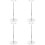 4Pièces Support Poster T Forme Acier Inoxydable Pour Affichage Table 7