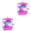 2Pièces Habitat Hamster Rose Multifonction En Sécurisé 2