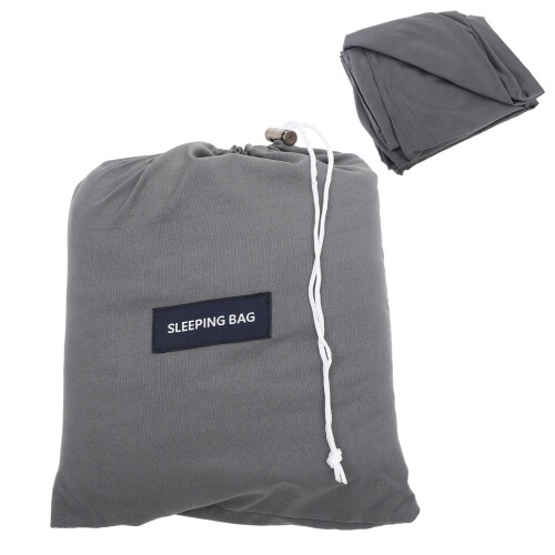 3Pièces Liner De Couchage Polyester Gris Pour Camping Randonnée