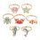 28Pièces Mode Cartoon Accessoires Colorés 2