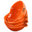 8Pièces Bols Service Céramique Orange Résistants 2