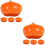 8Pièces Bols Service Céramique Orange Résistants 8