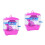2Pièces Habitat Hamster Rose Multifonction En Sécurisé 3